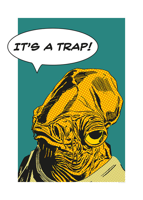 Komar NEU | Wandbild - Star Wars Classic Comic Quote Ackbar - Größe 30 x 40 cm