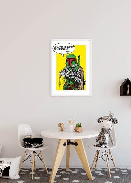 Komar NEU | Wandbild - Star Wars Classic Comic Quote Boba_Fett - Größe 50 x 70 cm