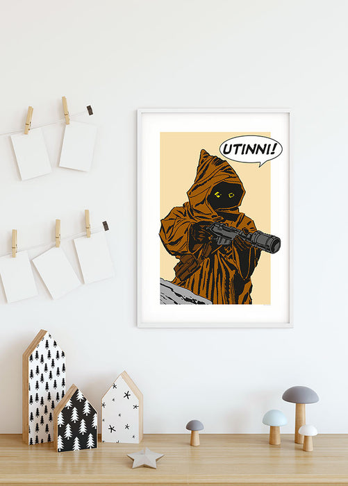 Wandbild - Star Wars Classic Comic Quote Java