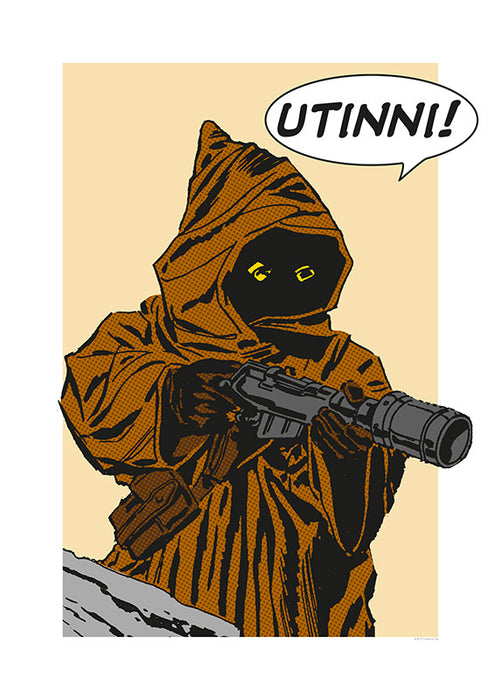 Wandbild - Star Wars Classic Comic Quote Java