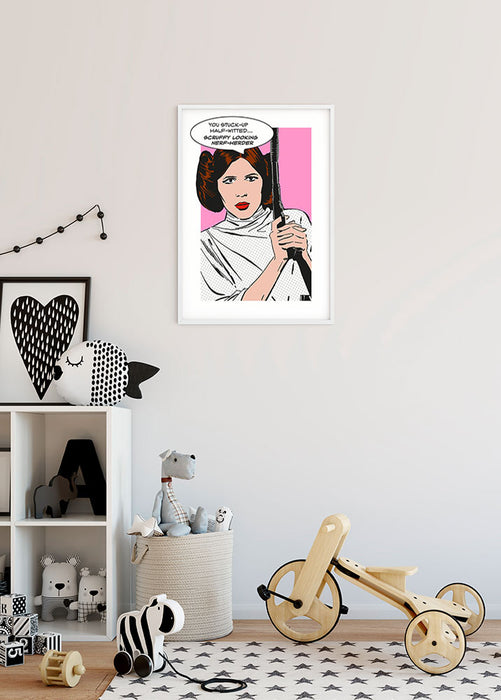 Wandbild - Star Wars Classic Comic Quote Leia