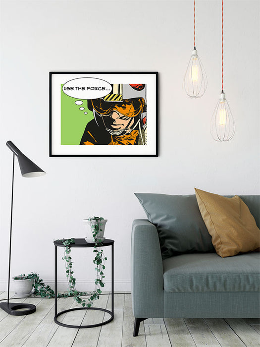 Komar NEU | Wandbild - Star Wars Classic Comic Quote Luke - Größe 40 x 30 cm