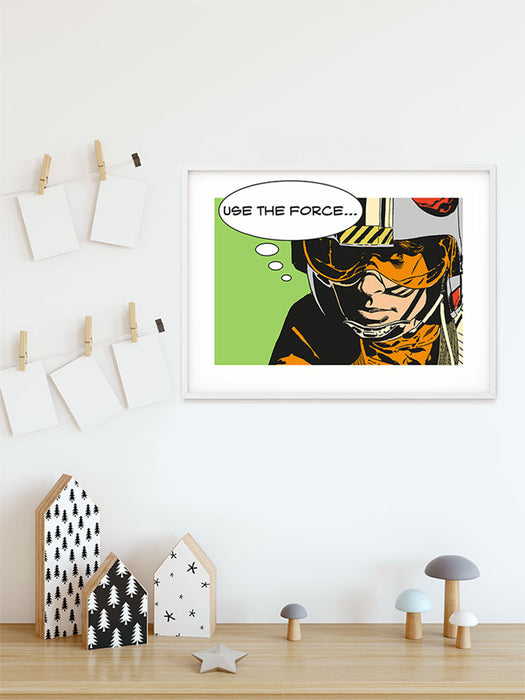Wandbild - Star Wars Classic Comic Quote Luke