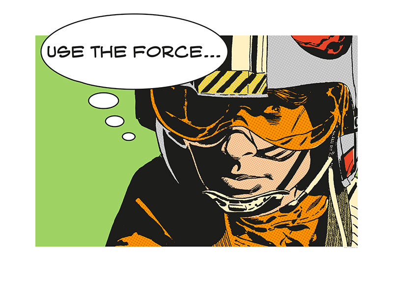 Wandbild - Star Wars Classic Comic Quote Luke