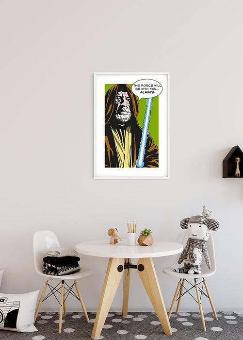 Komar NEU | Wandbild - Star Wars Classic Comic Quote Obi Wan - Größe 30 x 40 cm
