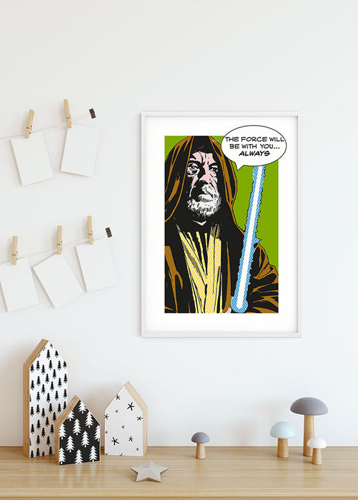 Komar NEU | Wandbild - Star Wars Classic Comic Quote Obi Wan - Größe 40 x 50 cm
