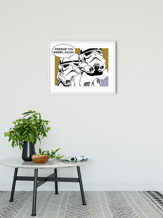 Komar NEU | Wandbild - Star Wars Classic Comic Quote Stormtrooper - Größe 50 x 40 cm