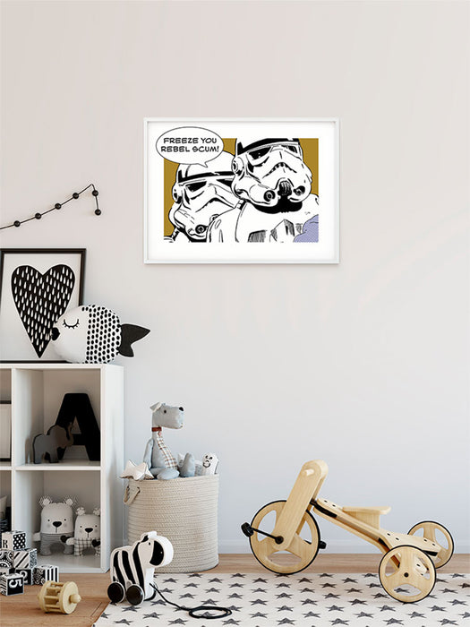 Komar NEU | Wandbild - Star Wars Classic Comic Quote Stormtrooper - Größe 70 x 50 cm