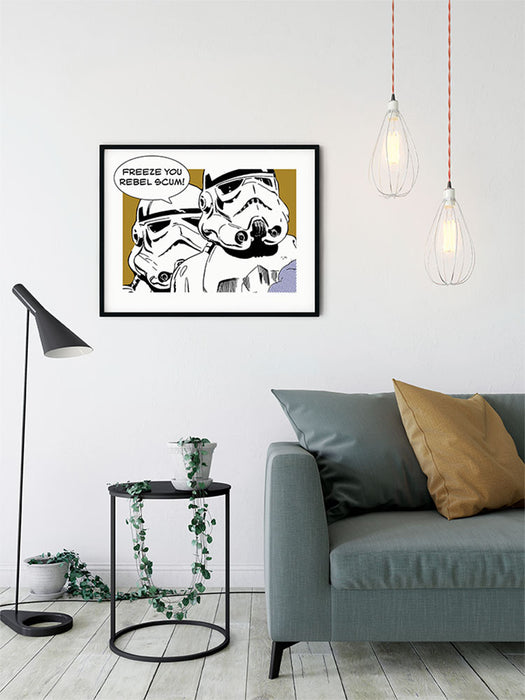 Komar NEU | Wandbild - Star Wars Classic Comic Quote Stormtrooper - Größe 40 x 30 cm
