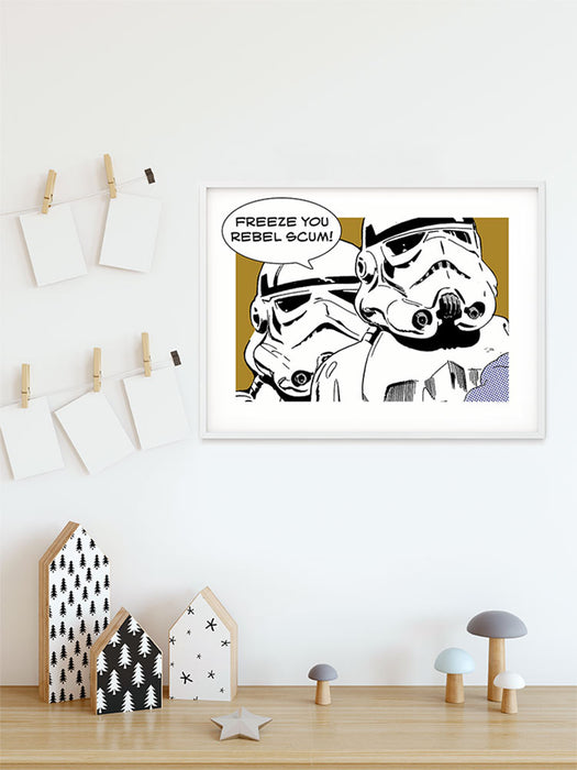 Komar NEU | Wandbild - Star Wars Classic Comic Quote Stormtrooper - Größe 70 x 50 cm