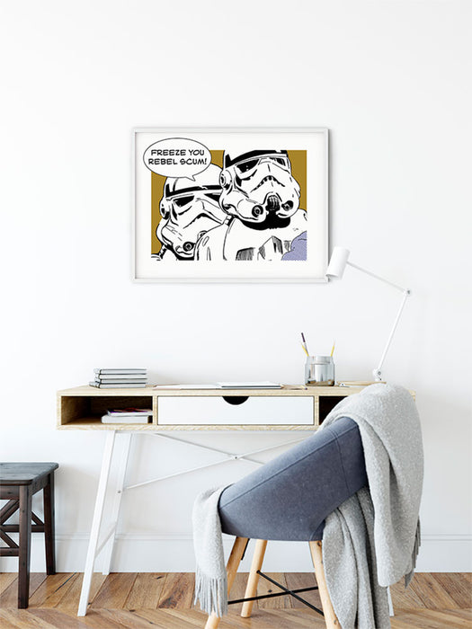 Komar NEU | Wandbild - Star Wars Classic Comic Quote Stormtrooper - Größe 70 x 50 cm