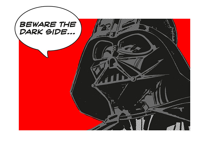 Wandbild - Star Wars Classic Comic Quote Vader