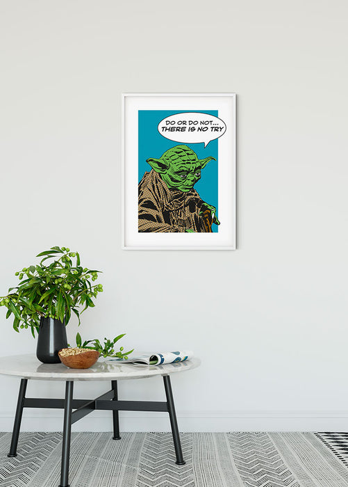 Wandbild - Star Wars Classic Comic Quote Yoda