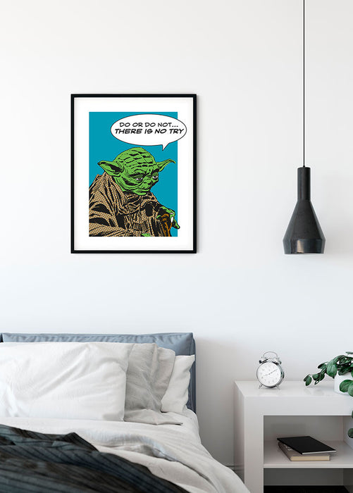 Wandbild - Star Wars Classic Comic Quote Yoda