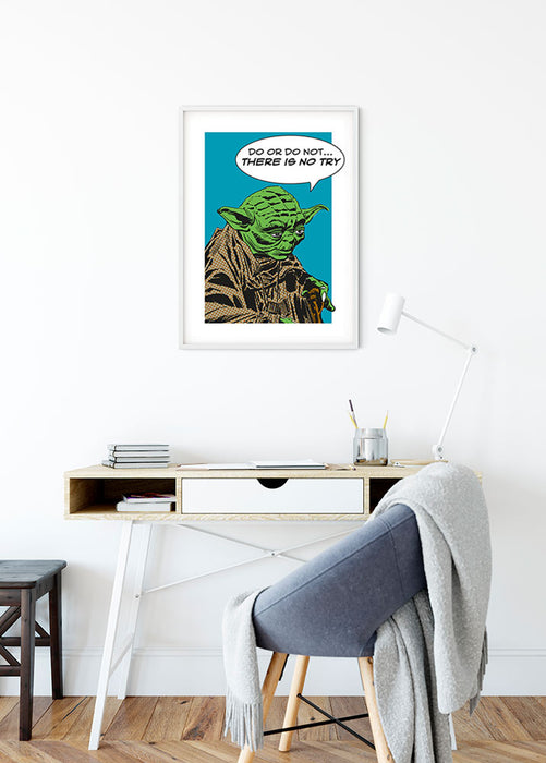 Komar NEU | Wandbild - Star Wars Classic Comic Quote Yoda - Größe 40 x 50 cm