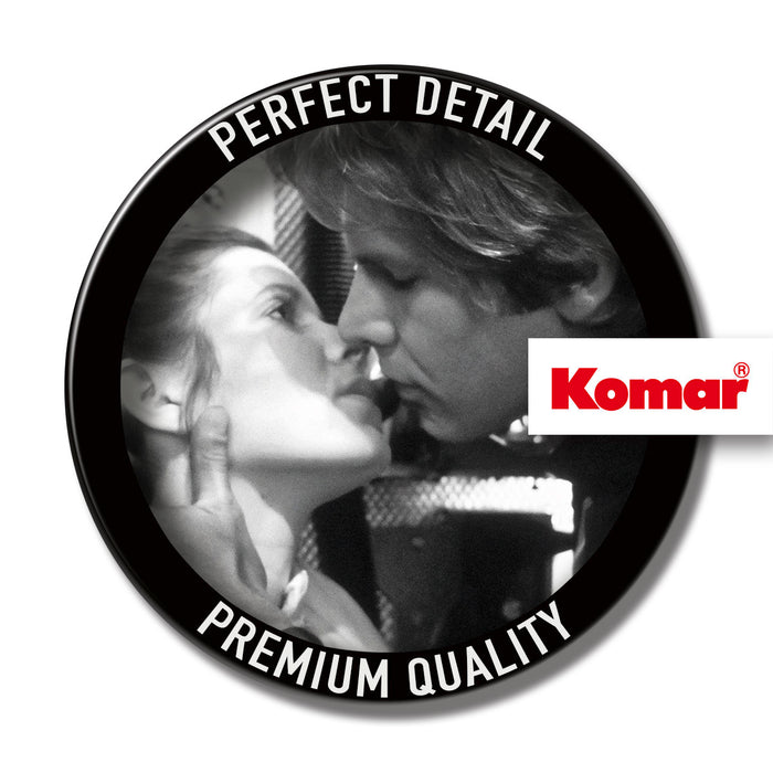 Komar NEU | Wandbild - Star Wars Classic Leia Han Kiss Quote - Größe 70 x 50 cm