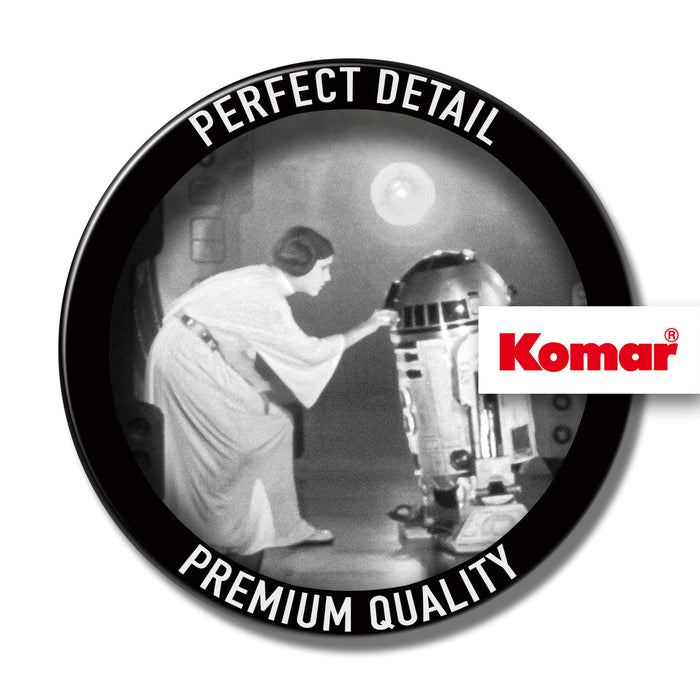 Komar NEU | Wandbild - Star Wars Classic Leia R2D2 Quote - Größe 50 x 40 cm