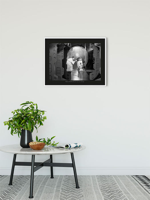 Wandbild - Star Wars Classic Leia R2D2 Quote