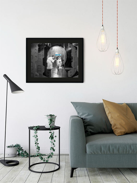 Wandbild - Star Wars Classic Leia R2D2 Upload