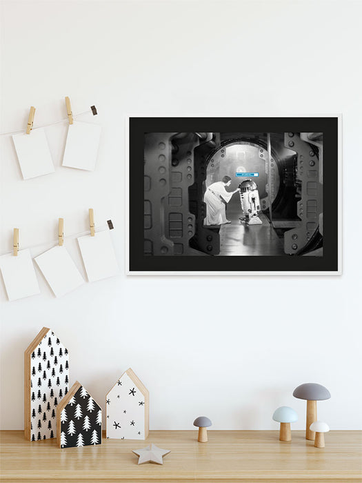 Wandbild - Star Wars Classic Leia R2D2 Upload