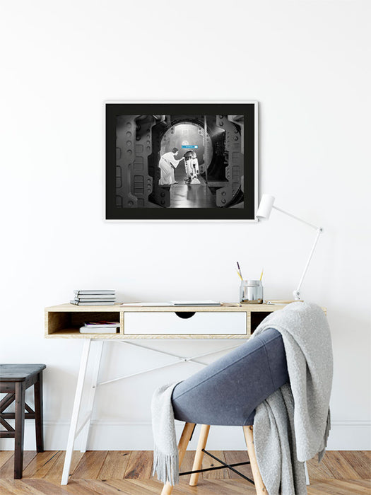 Wandbild - Star Wars Classic Leia R2D2 Upload