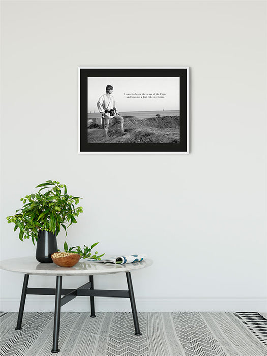 Komar NEU | Wandbild - Star Wars Classic Luke Quote - Größe 40 x 30 cm