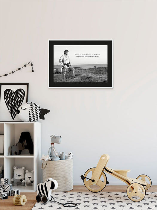 Komar NEU | Wandbild - Star Wars Classic Luke Quote - Größe 70 x 50 cm