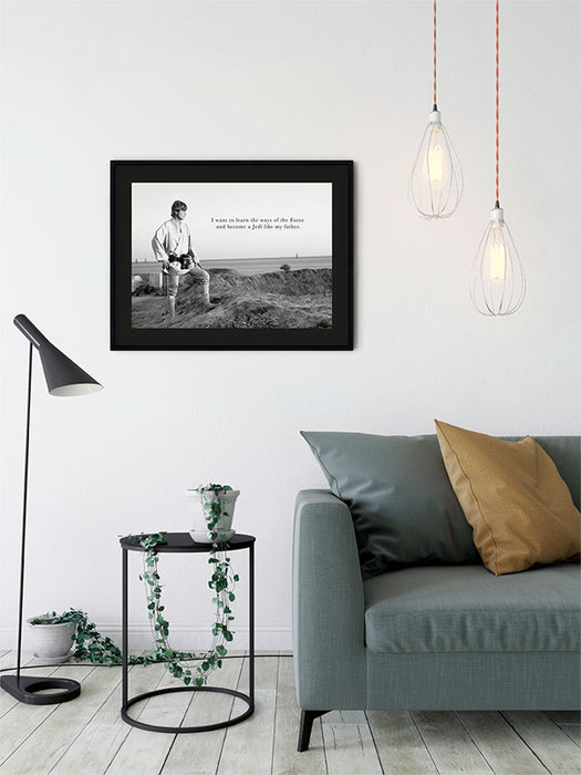 Komar NEU | Wandbild - Star Wars Classic Luke Quote - Größe 40 x 30 cm