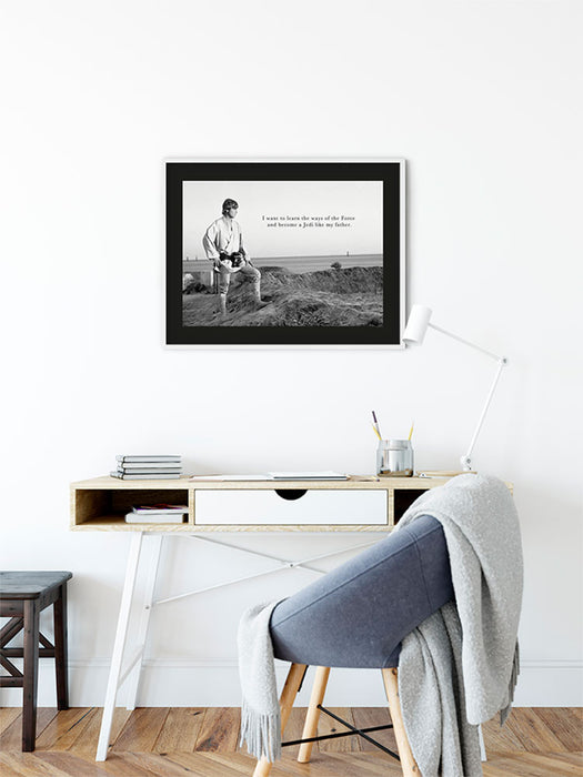 Komar NEU | Wandbild - Star Wars Classic Luke Quote - Größe 50 x 40 cm