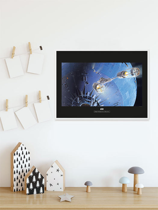 Komar NEU | Wandbild - Star Wars Classic RMQ Death Star Attack - Größe 70 x 50 cm