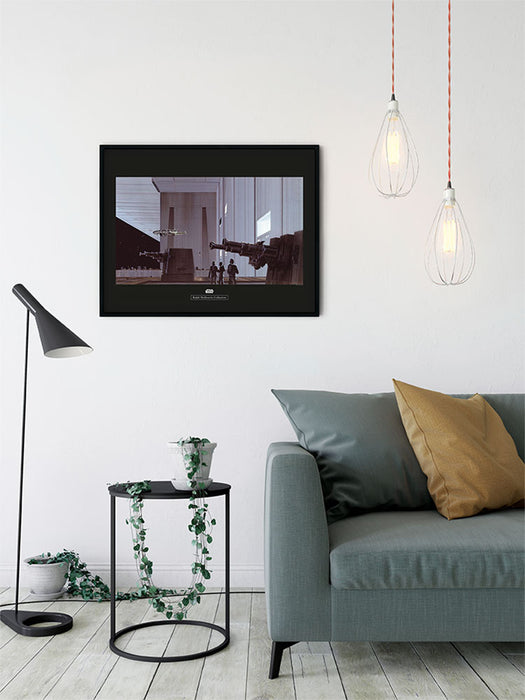 Komar NEU | Wandbild - Star Wars Classic RMQ Death Star Hangar - Größe 50 x 40 cm