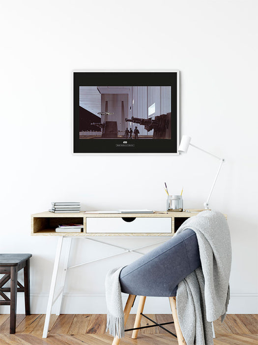 Komar NEU | Wandbild - Star Wars Classic RMQ Death Star Hangar - Größe 70 x 50 cm