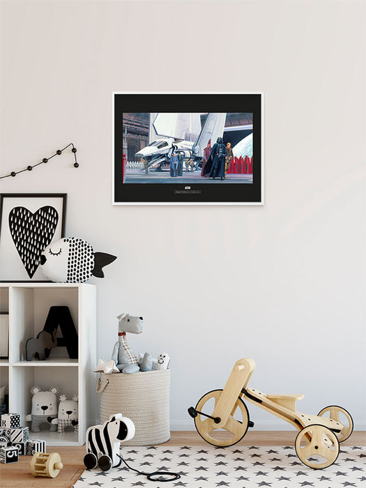 Komar NEU | Wandbild - Star Wars Classic RMQ Death Star Shuttle Dock - Größe 70 x 50 cm