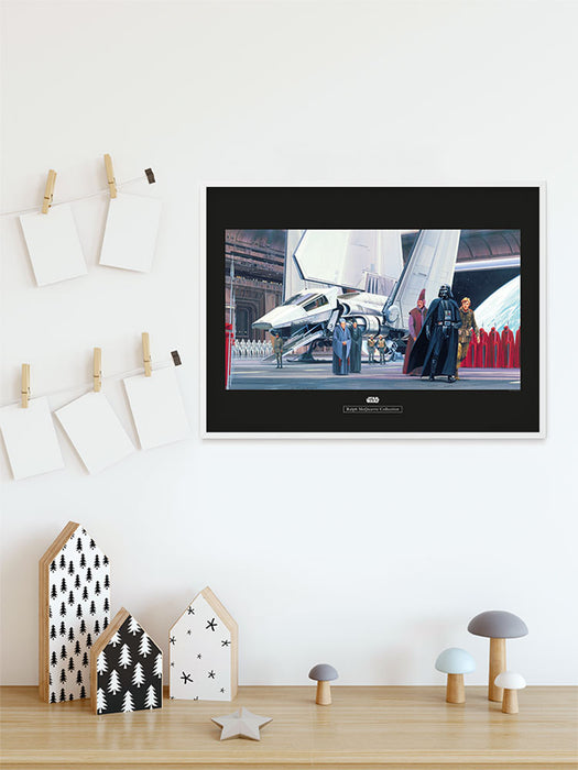 Komar NEU | Wandbild - Star Wars Classic RMQ Death Star Shuttle Dock - Größe 50 x 40 cm