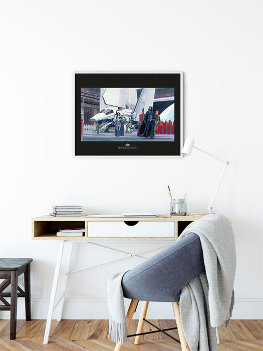 Komar NEU | Wandbild - Star Wars Classic RMQ Death Star Shuttle Dock - Größe 40 x 30 cm