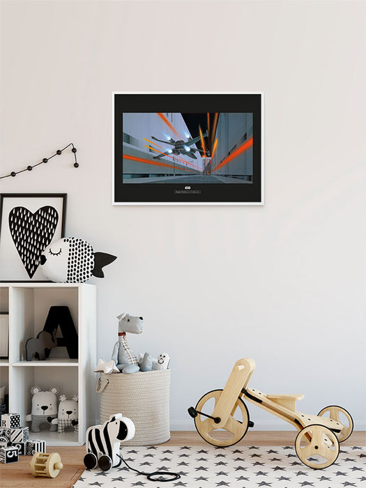 Komar NEU | Wandbild - Star Wars Classic RMQ Death Star Trench - Größe 40 x 30 cm