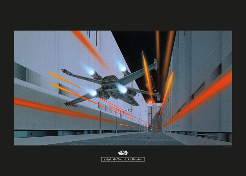 Wandbild - Star Wars Classic RMQ Death Star Trenc