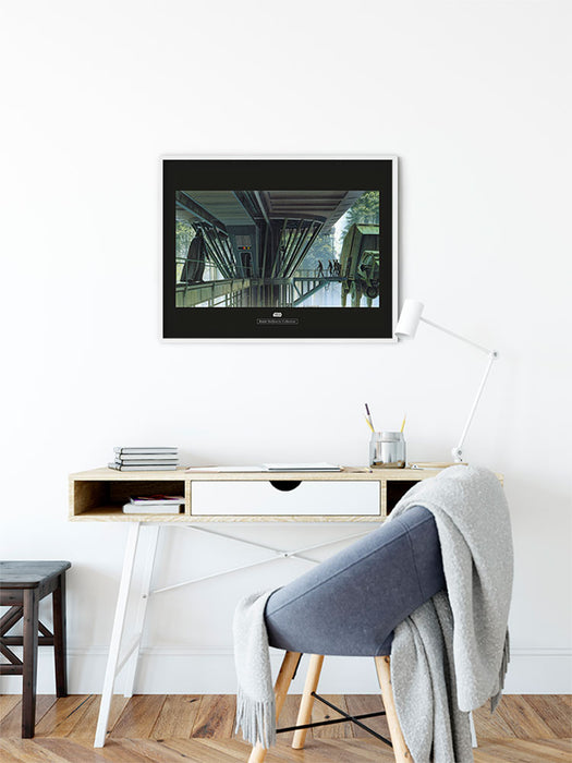 Komar NEU | Wandbild - Star Wars Classic RMQ Endor Dock - Größe 50 x 40 cm