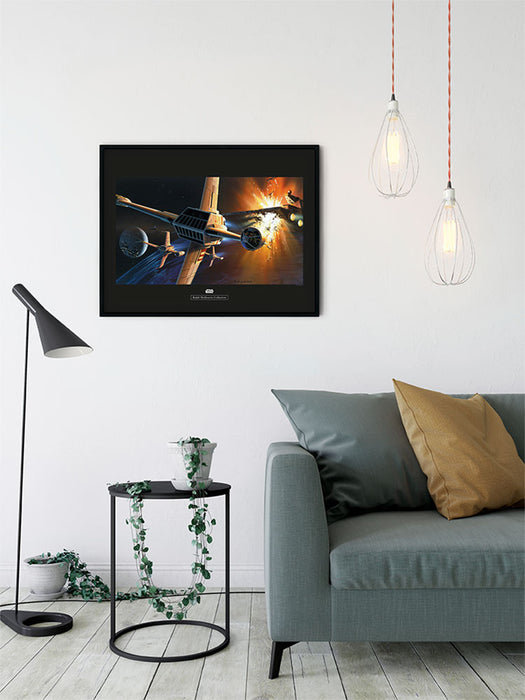 Komar NEU | Wandbild - Star Wars Classic RMQ Endor Orbit War - Größe 50 x 40 cm