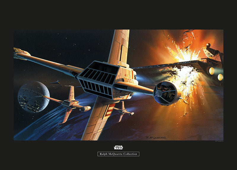 Wandbild - Star Wars Classic RMQ Endor Orbit War