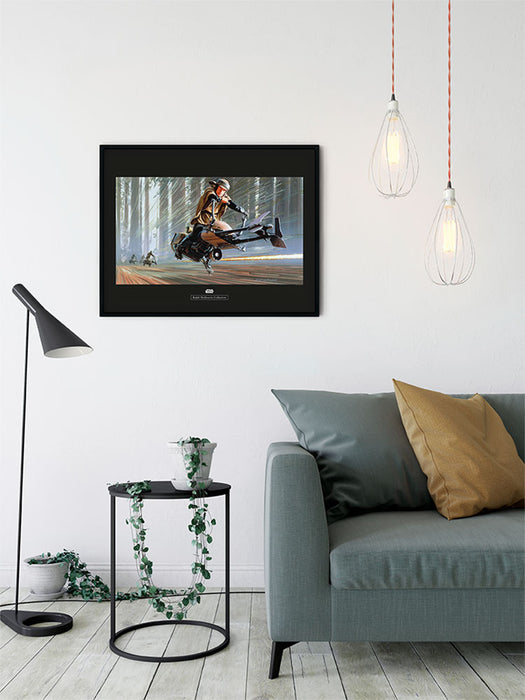 Komar NEU | Wandbild - Star Wars Classic RMQ Endor Speeder - Größe 50 x 40 cm