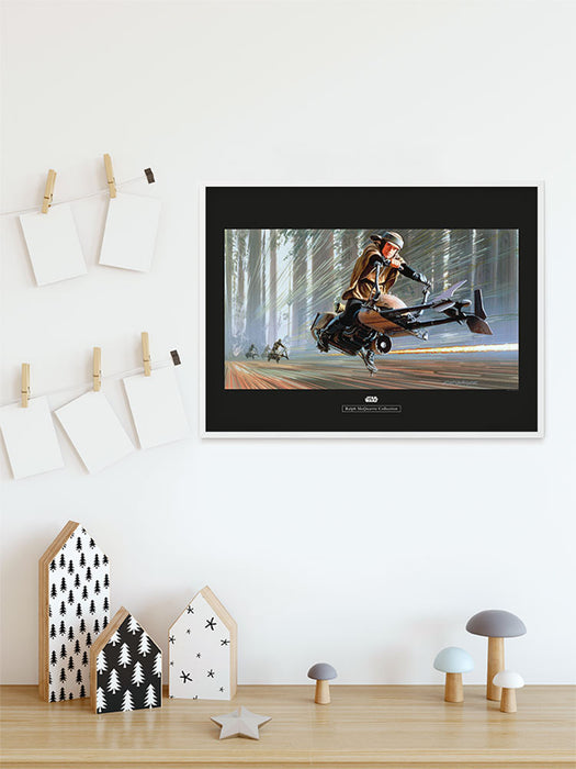 Komar NEU | Wandbild - Star Wars Classic RMQ Endor Speeder - Größe 40 x 30 cm