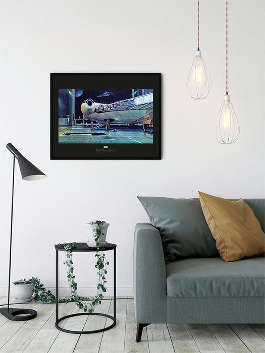 Wandbild - Star Wars Classic RMQ Falcon Hangar