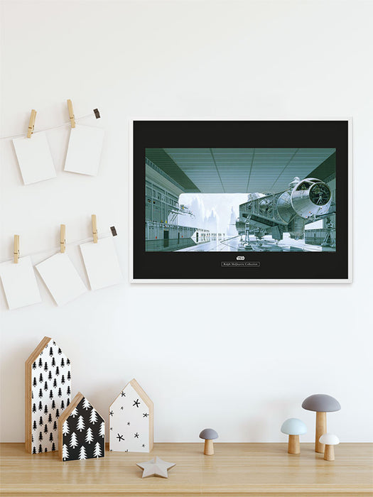 Komar NEU | Wandbild - Star Wars Classic RMQ Hangar Shuttle - Größe 50 x 40 cm