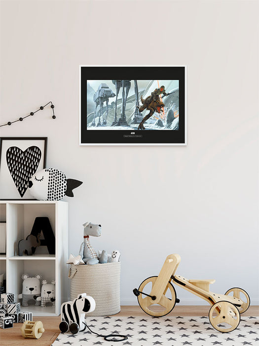 Komar NEU | Wandbild - Star Wars Classic RMQ Hoth Battle Ground - Größe 70 x 50 cm