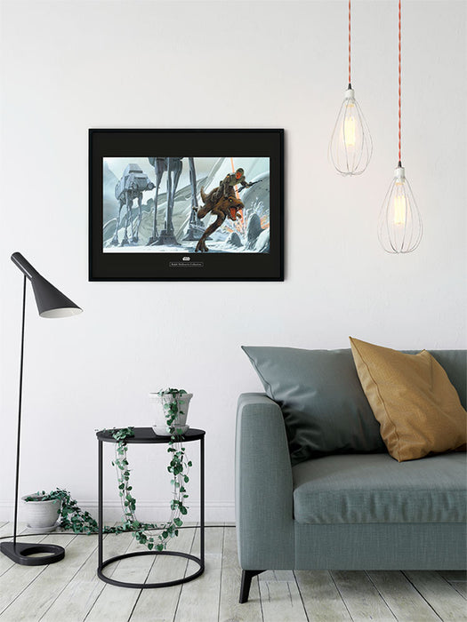Komar NEU | Wandbild - Star Wars Classic RMQ Hoth Battle Ground - Größe 70 x 50 cm