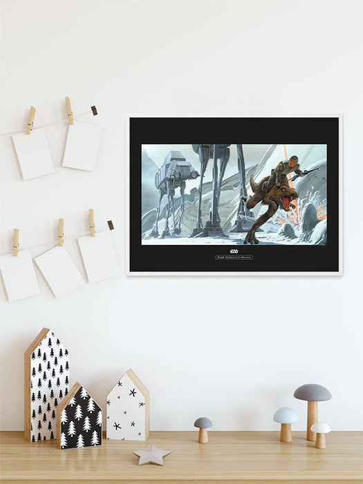 Komar NEU | Wandbild - Star Wars Classic RMQ Hoth Battle Ground - Größe 50 x 40 cm