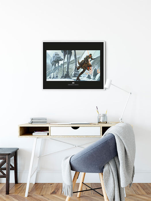 Komar NEU | Wandbild - Star Wars Classic RMQ Hoth Battle Ground - Größe 40 x 30 cm