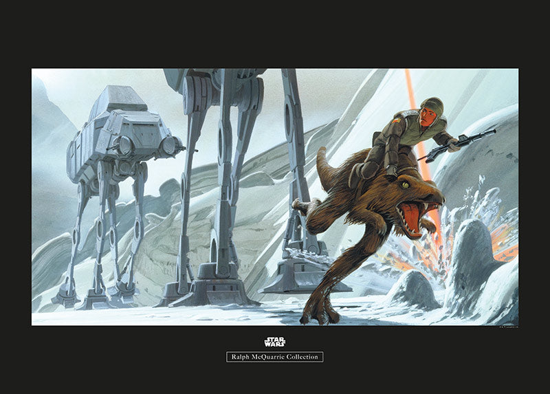 Komar NEU | Wandbild - Star Wars Classic RMQ Hoth Battle Ground - Größe 70 x 50 cm