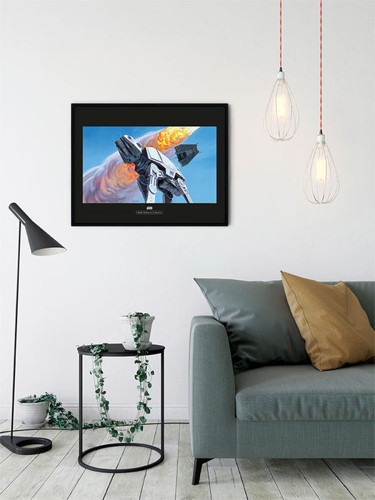 Komar NEU | Wandbild - Star Wars Classic RMQ Hoth Battle AT-AT - Größe 70 x 50 cm